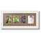 ArtToFrames Collage Photo Picture Frame with 4 - 2.5x3.5 inch Openings, Framed in White with Over 62 Mat Color Options and Regular Glass (CSM-3966-20)